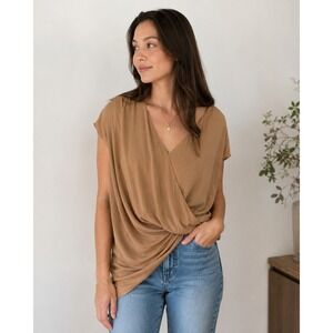 Helmut Lang Draped Wrap Top